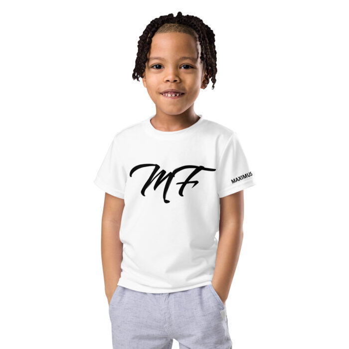 White MF Kids Crew Neck T-Shirt