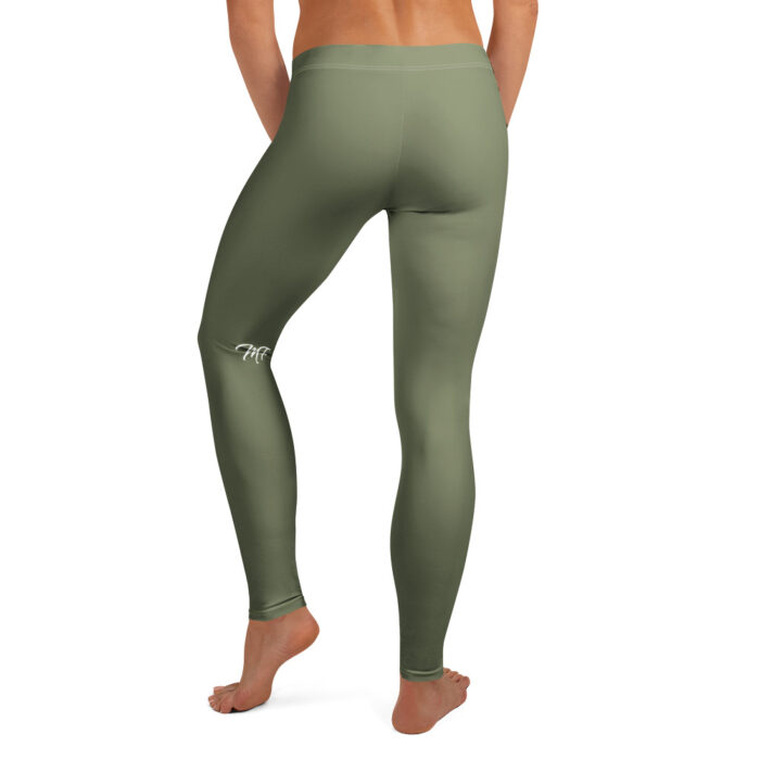Military Green Back MF Logo Leggings
