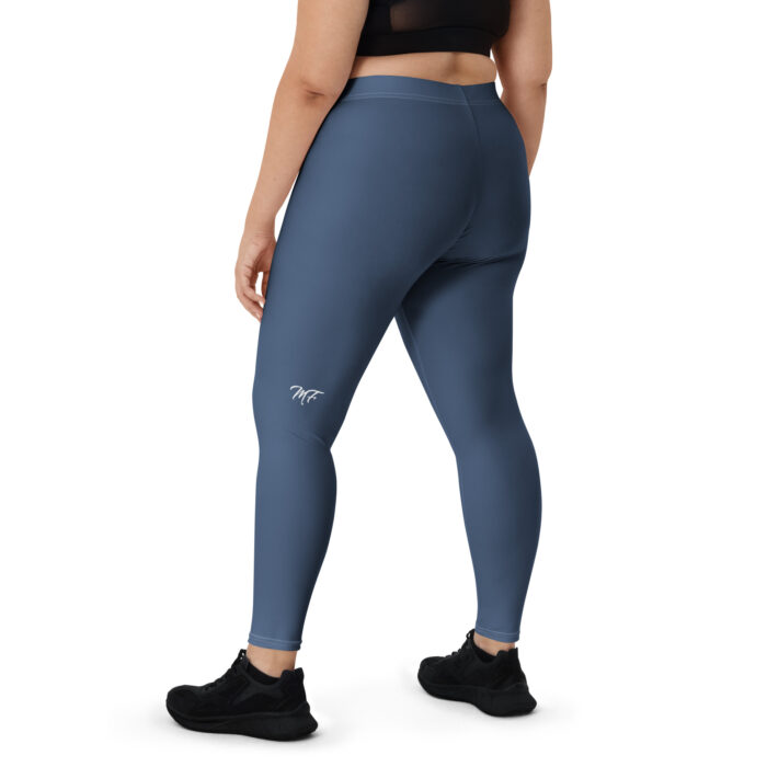 Navy Blue Back MF Logo Leggings