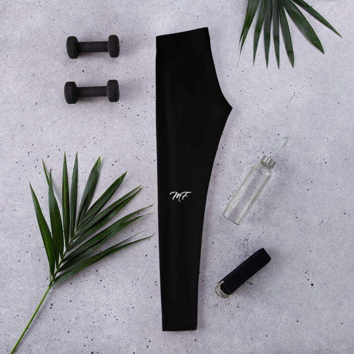 Black Back MF Logo Leggings