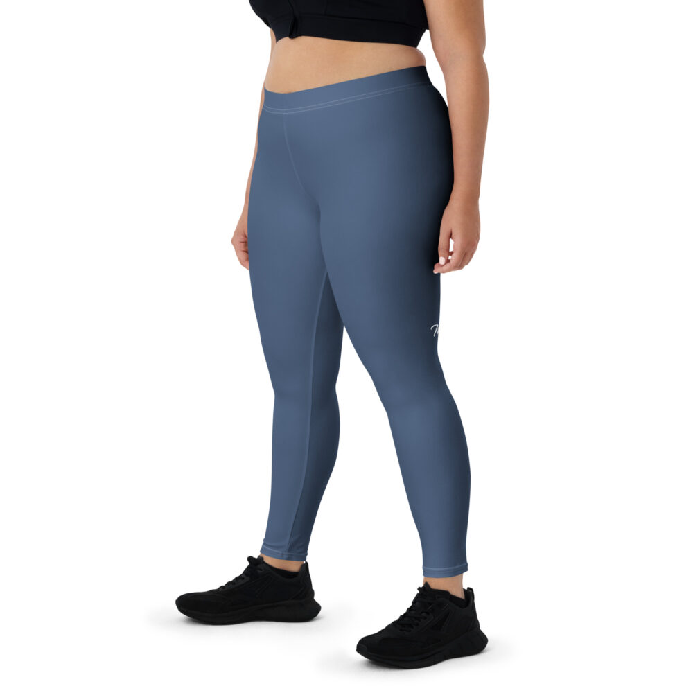 Navy Blue Back MF Logo Leggings - Image 3