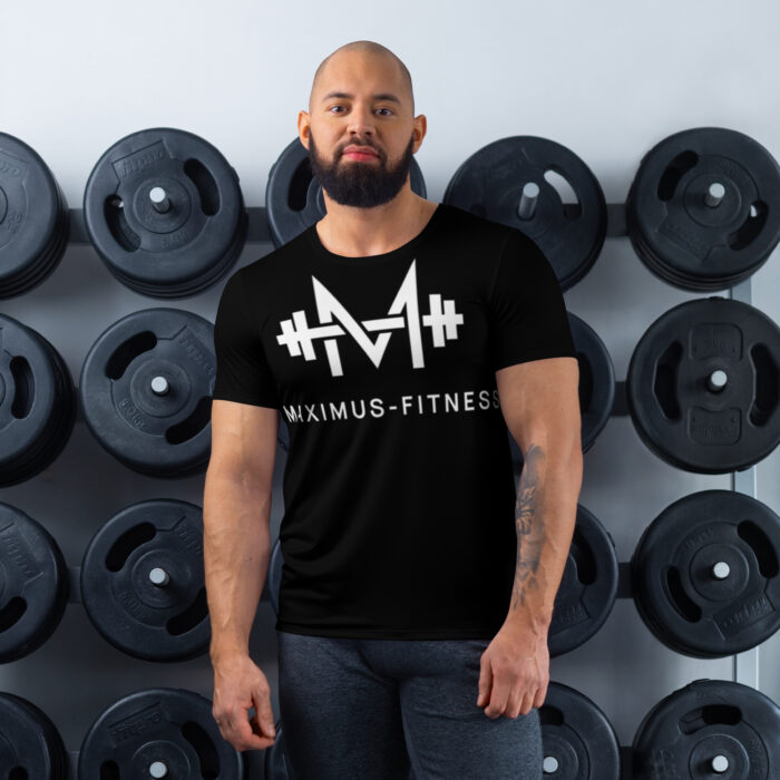 Black Maximus-Fitness Men's athletic t-shirt