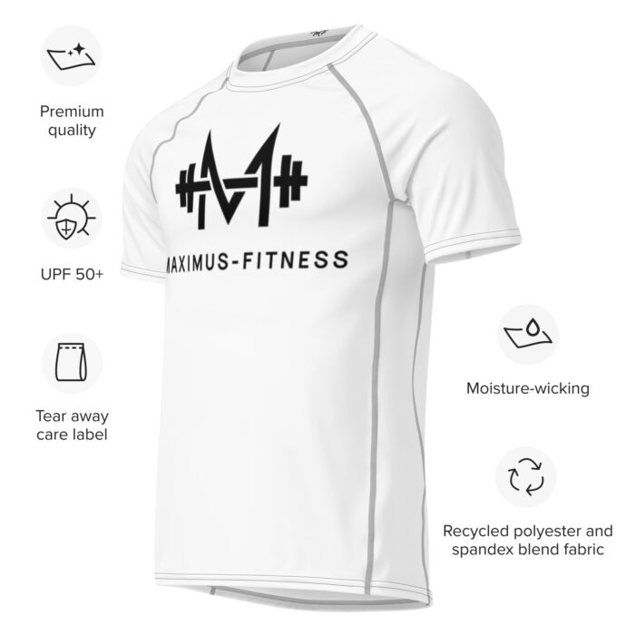 White Maximus-Fitness Performance Shirt