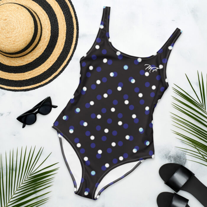 Black & Purple MF One-Piece Swimsuit