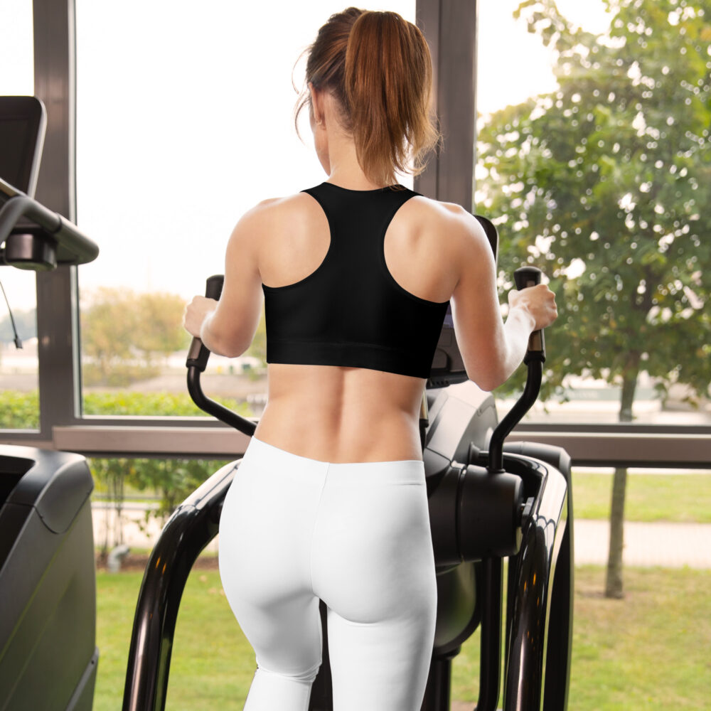 Black MF Padded Sports Bra - Image 3