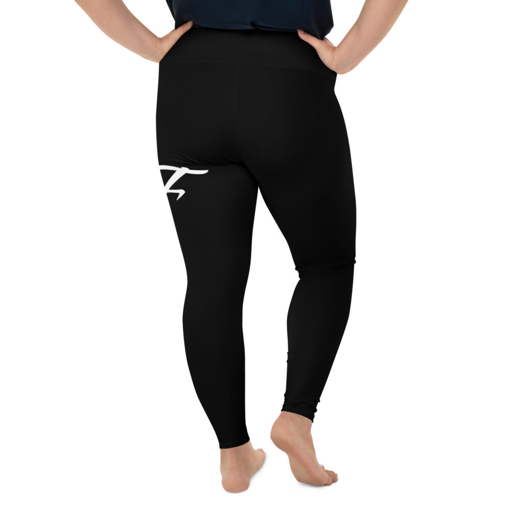 Black MF Plus Size Leggings - Image 2