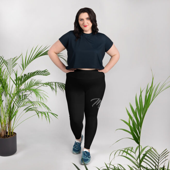 Black & Gray MF Plus Size Leggings