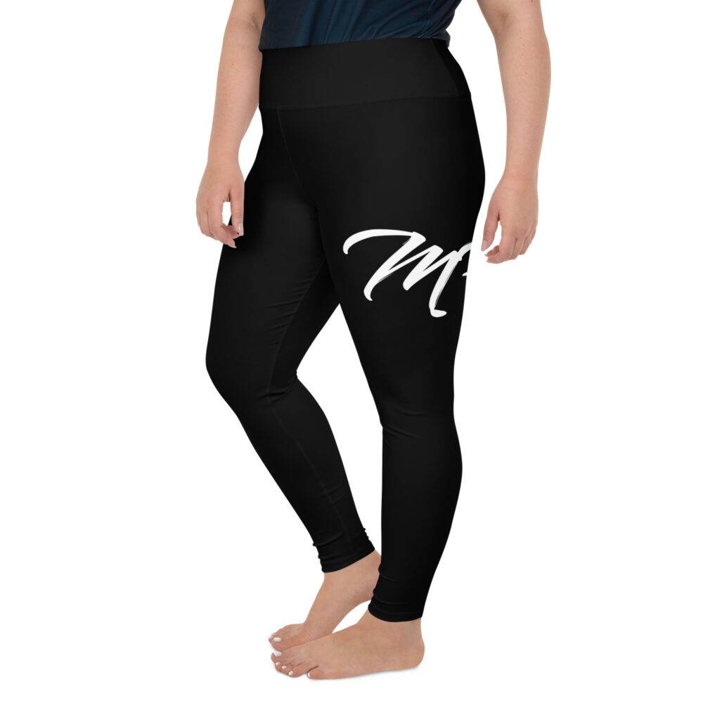 Black MF Plus Size Leggings - Image 3