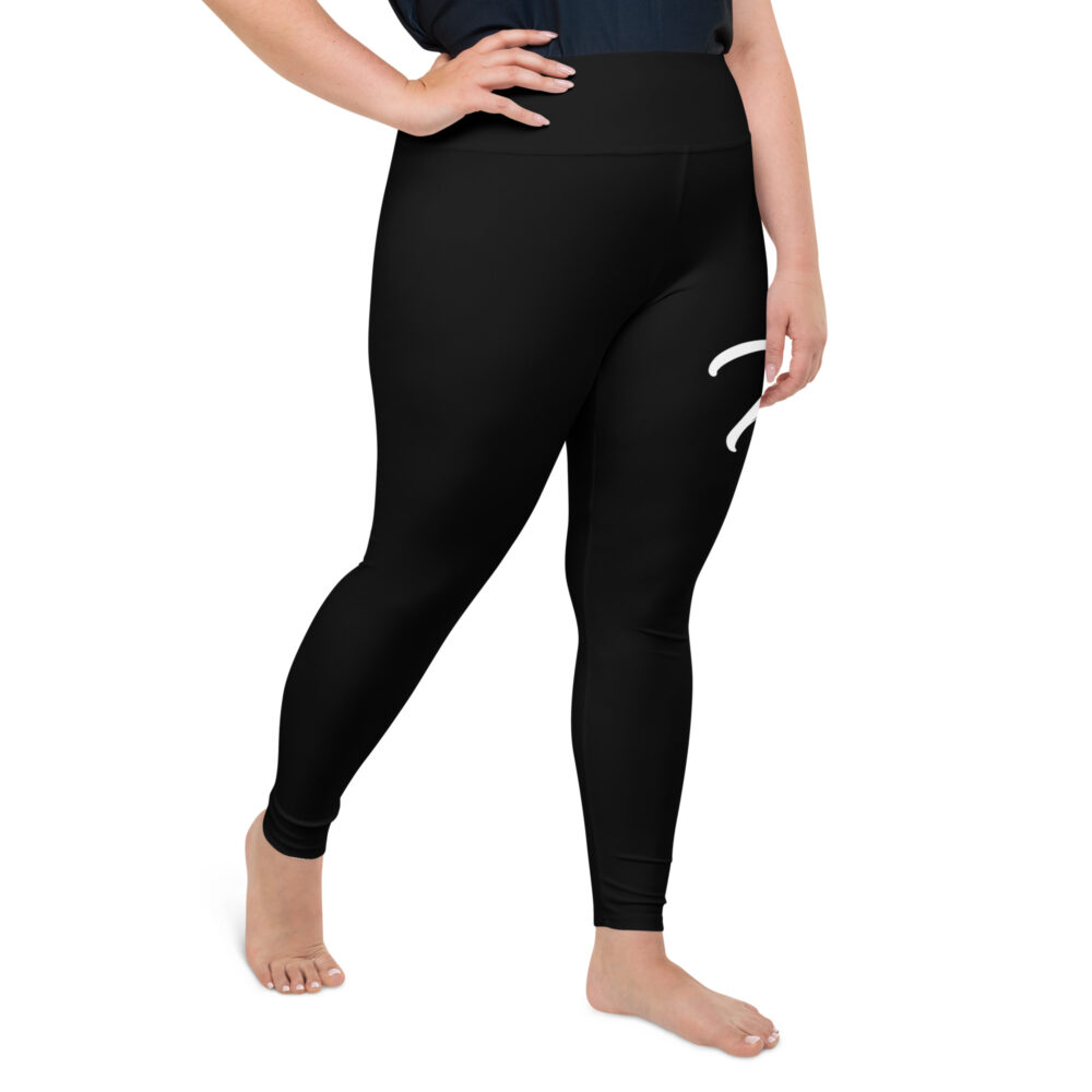 Black MF Plus Size Leggings - Image 4