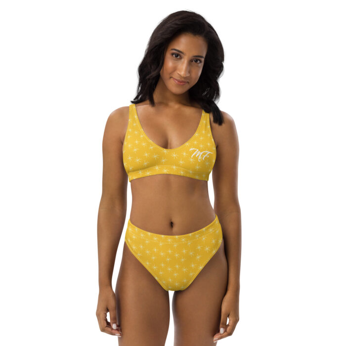 Yellow Star MF  high-waisted bikini