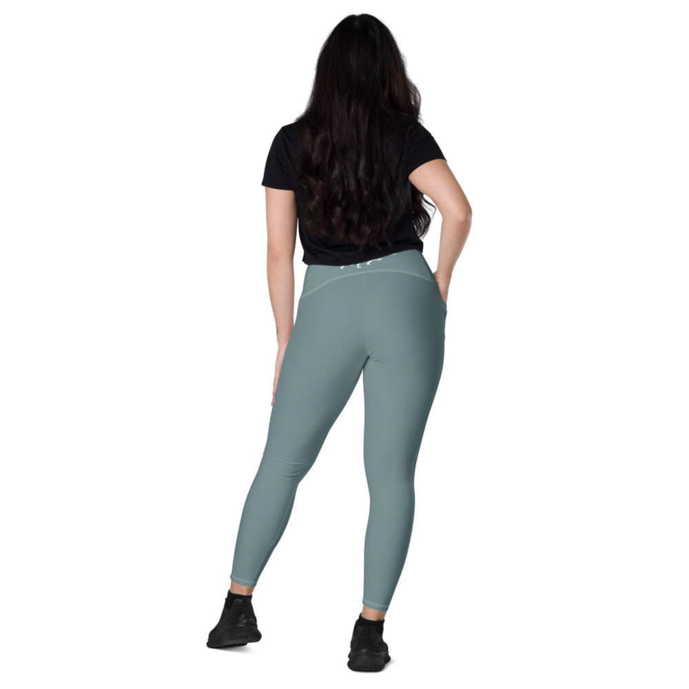 Gothic Blue MF Leggings with pockets - Image 4