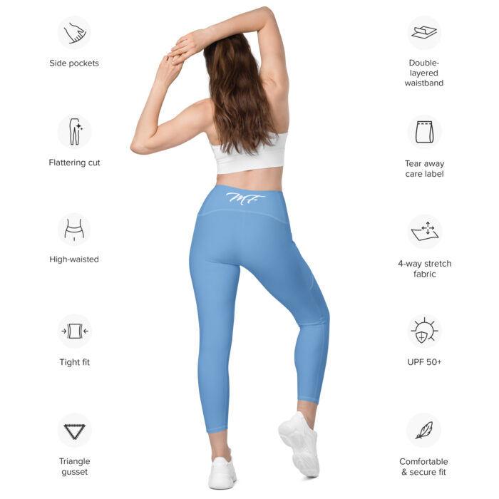 Baby Blue MF Leggings with pockets