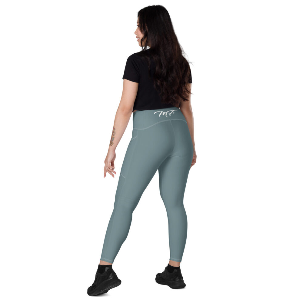 Gothic Blue MF Leggings with pockets - Image 6