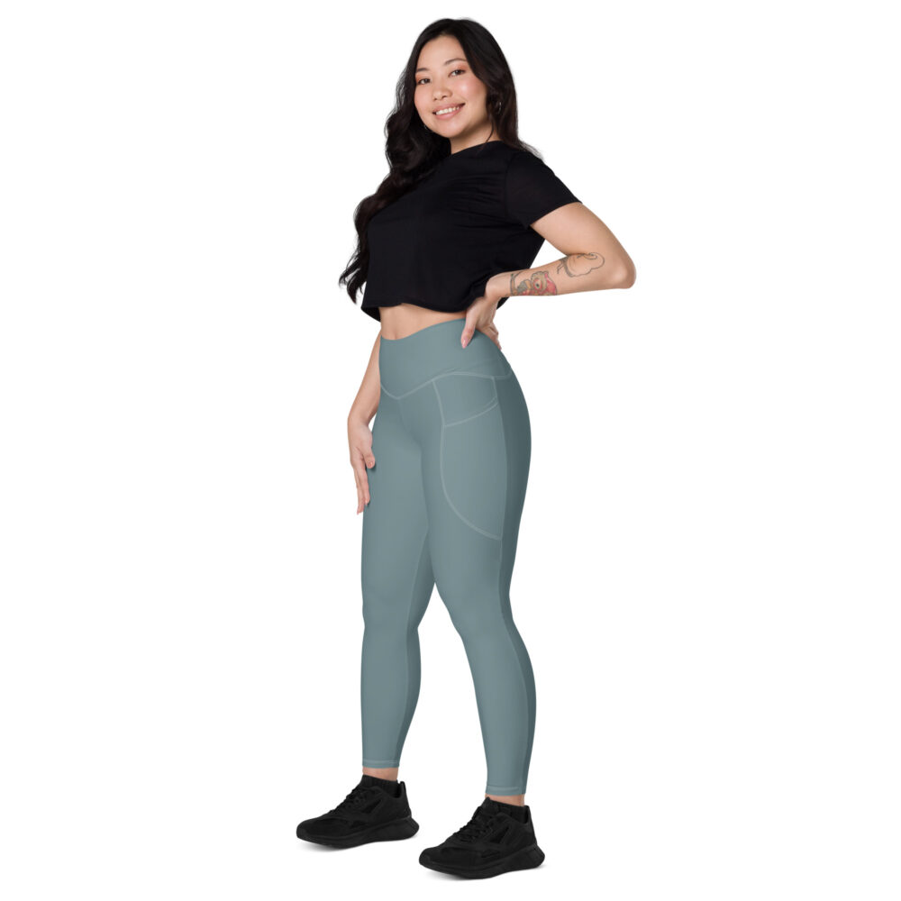 Gothic Blue MF Leggings with pockets - Image 7