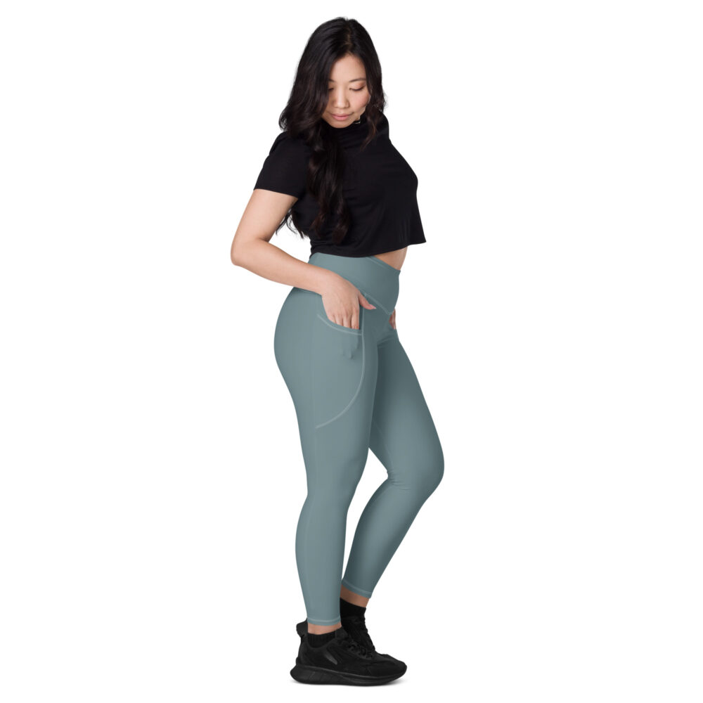 Gothic Blue MF Leggings with pockets - Image 3