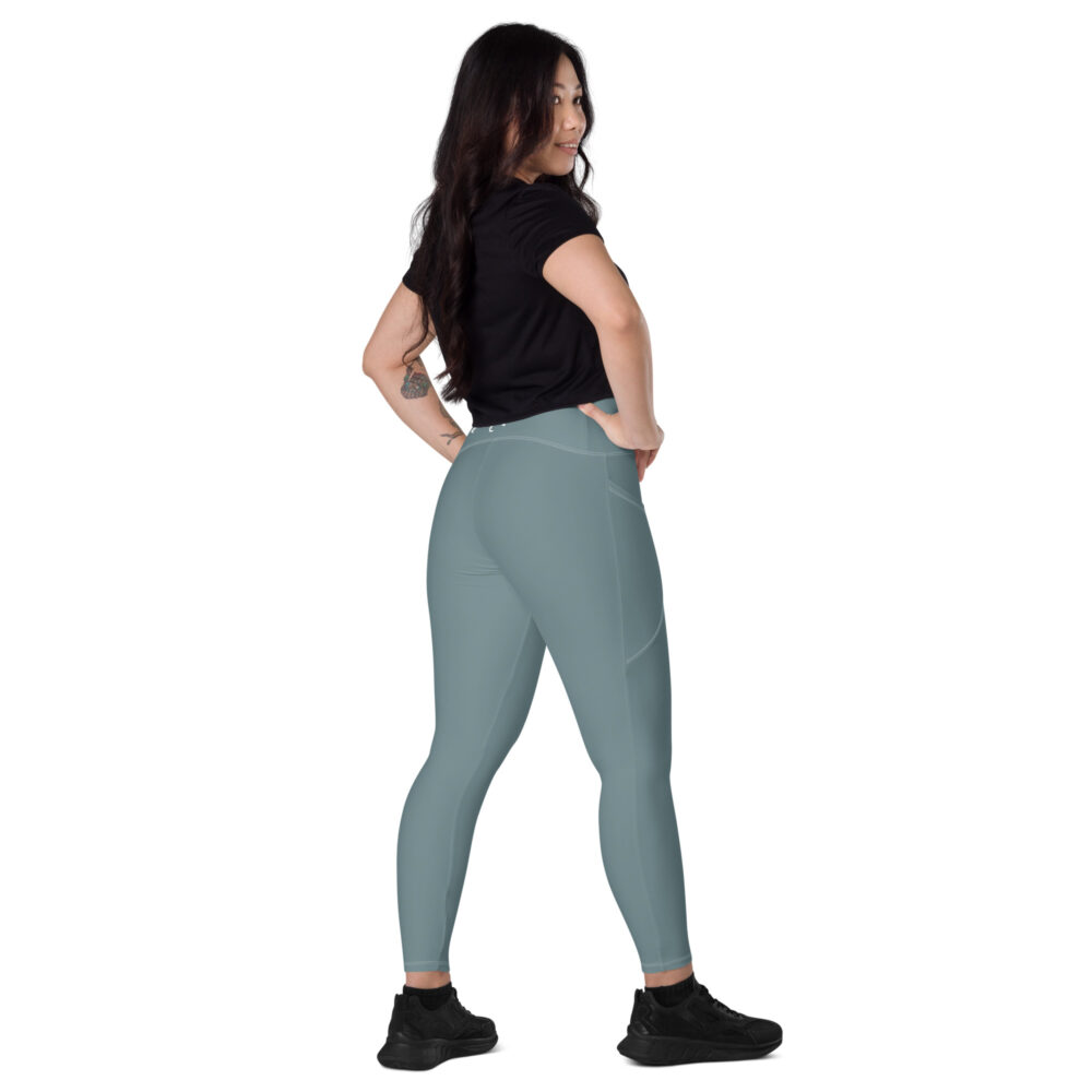 Gothic Blue MF Leggings with pockets - Image 2