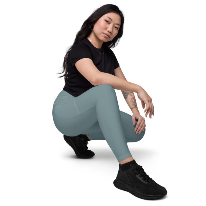 Gothic Blue MF Leggings with pockets
