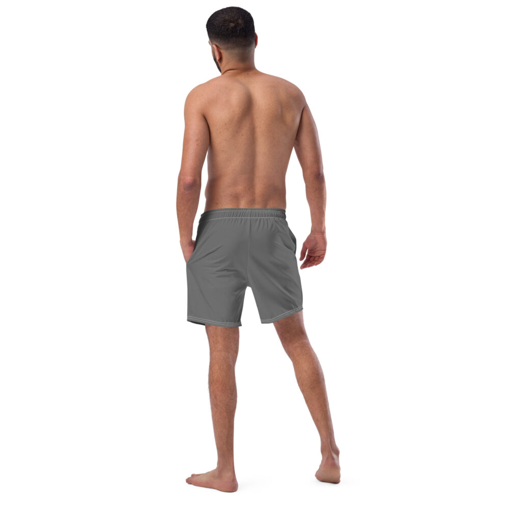 Gray & Red MF Swim Trunks - Image 5