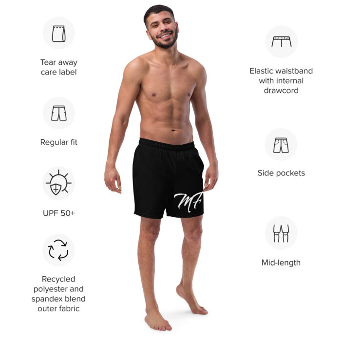 Black MF Swim Trunks