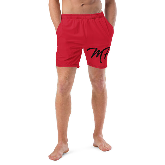 Red & Black MF Swim Trunks