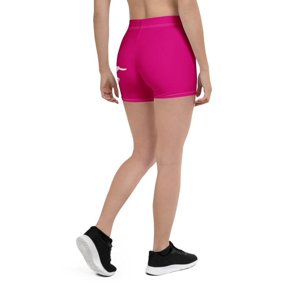Medium Violet Red MF Biker Shorts - Image 3