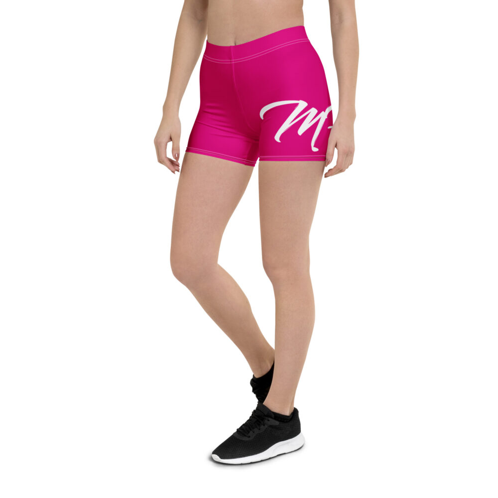 Medium Violet Red MF Biker Shorts - Image 5