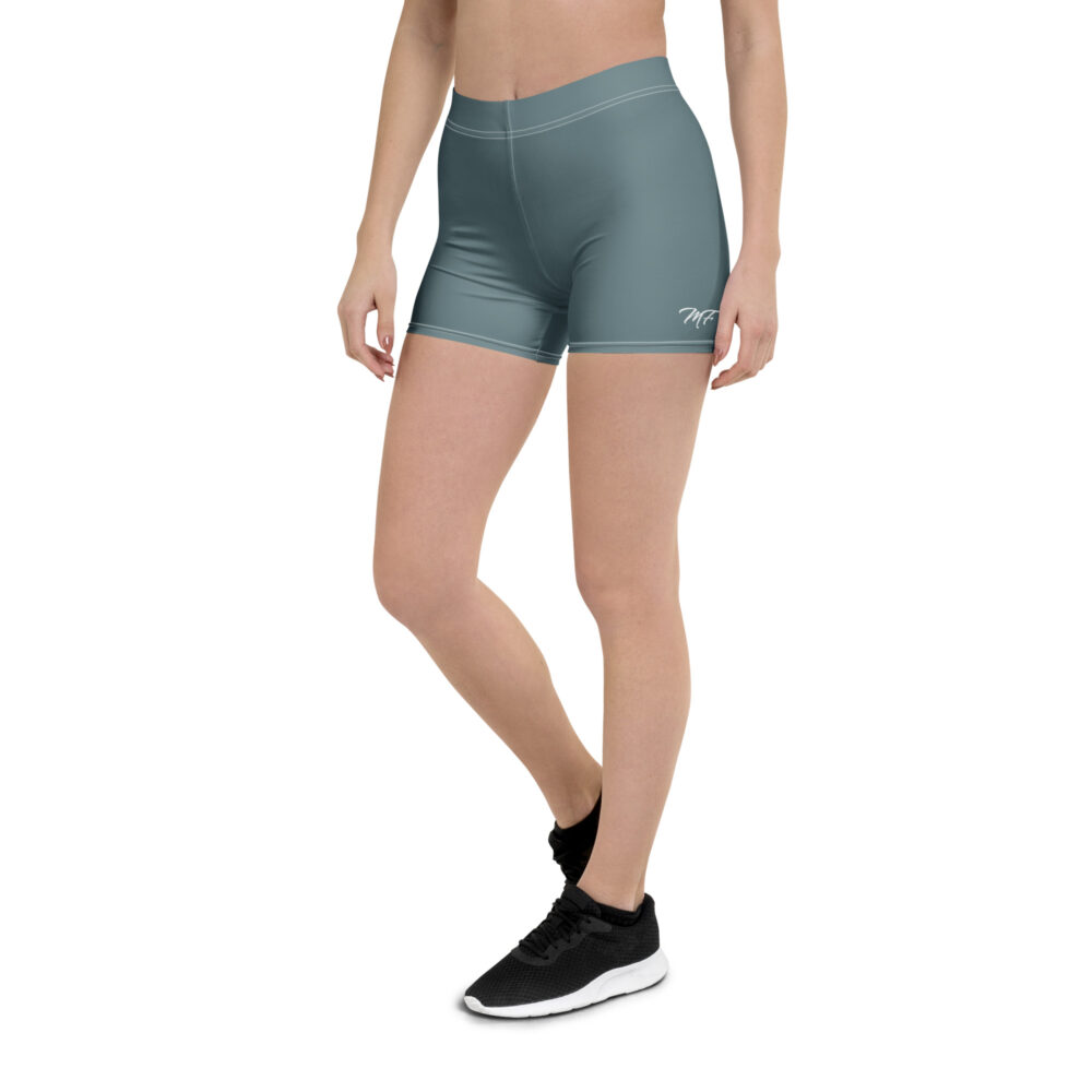 Gothic Blue MF Logo Shorts - Image 5