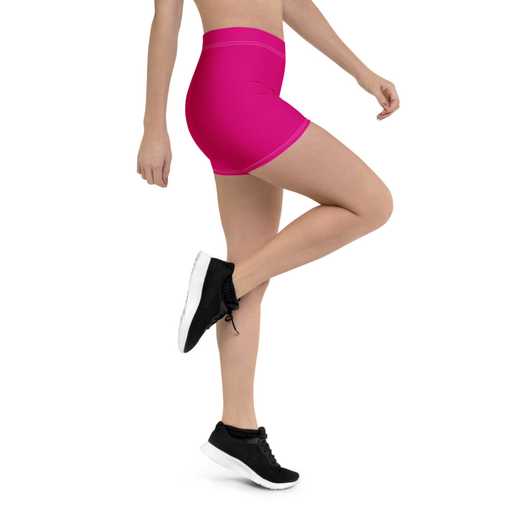 Medium Violet Red MF Biker Shorts - Image 4
