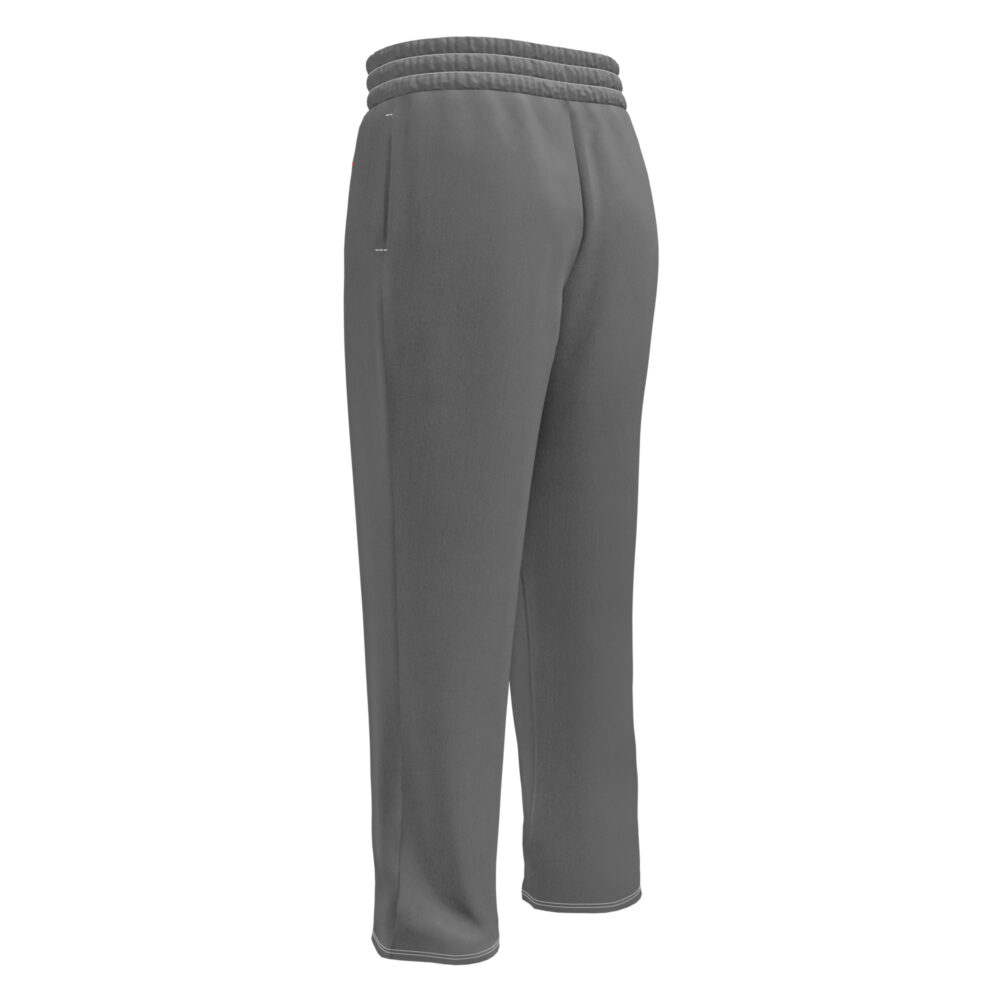 Gray Red MF Wide-Leg Joggers - Image 3