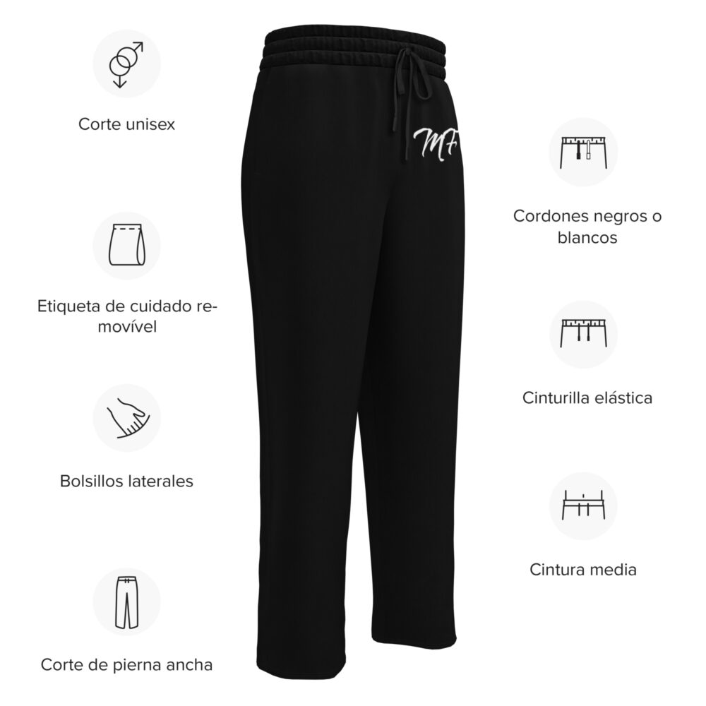 Black MF Wide-leg joggers - Image 3