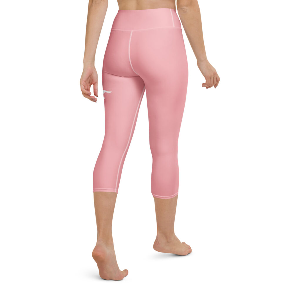 Pink MF Yoga Capri Leggings - Image 4