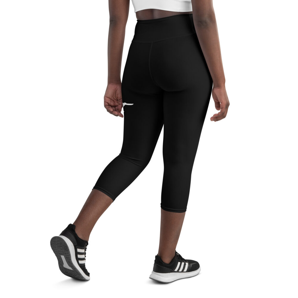 Black MF Yoga Capri Leggings - Image 3
