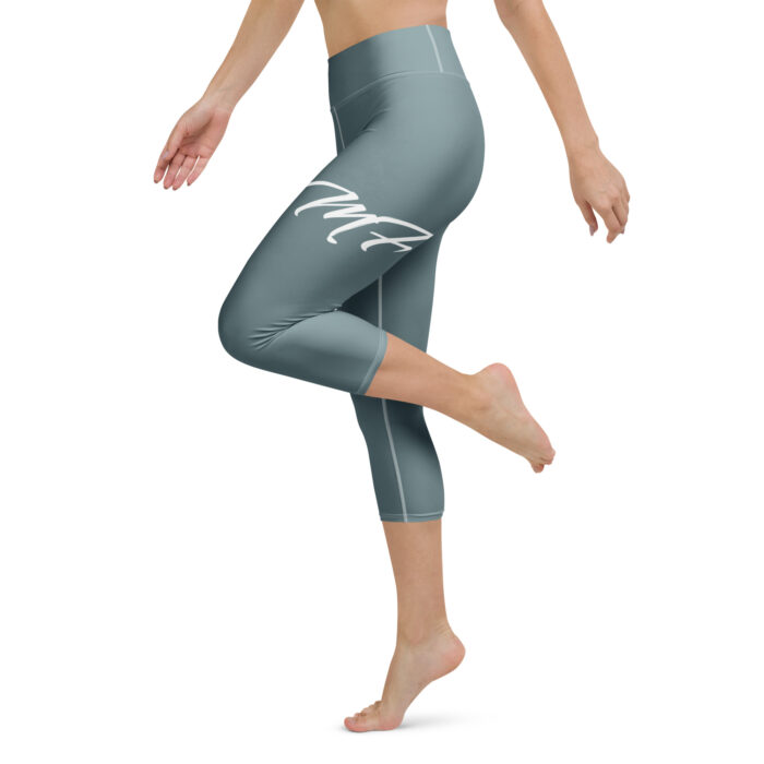 Gothic Blue MF Yoga Capri Leggings