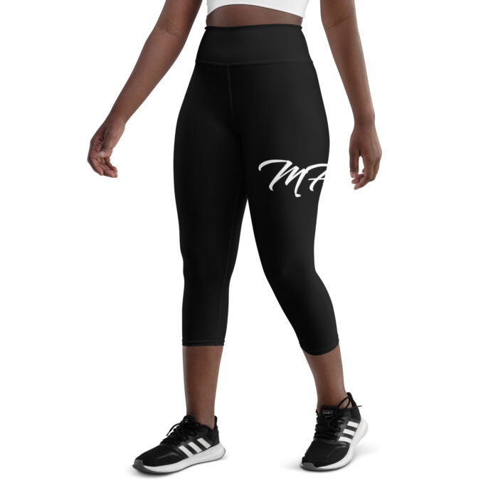 Black MF Yoga Capri Leggings