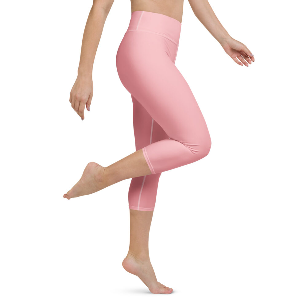 Pink MF Yoga Capri Leggings - Image 5