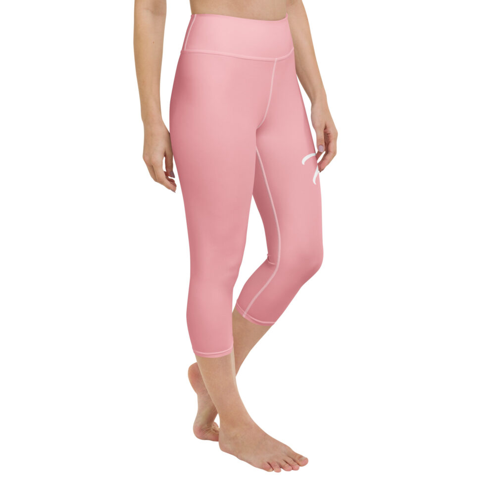 Pink MF Yoga Capri Leggings - Image 6