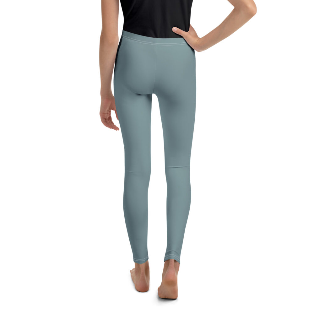 Girls Gothic Blue MF Leggings - Image 2