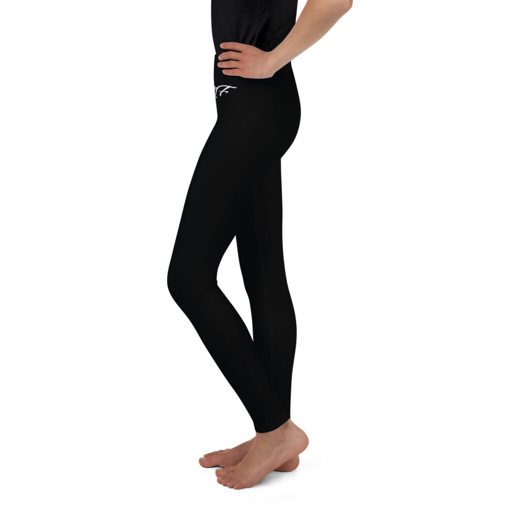 Girls Black MF Youth Leggings - Image 3