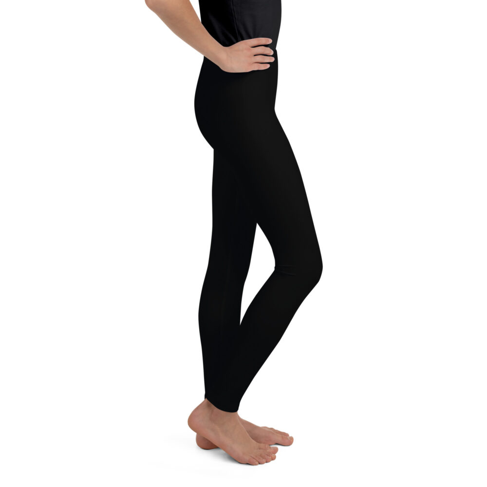 Girls Black MF Youth Leggings - Image 4
