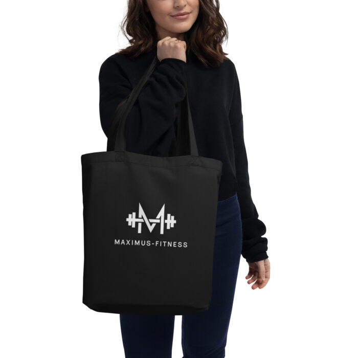 Black Maximus-Fitness Eco Tote Bag