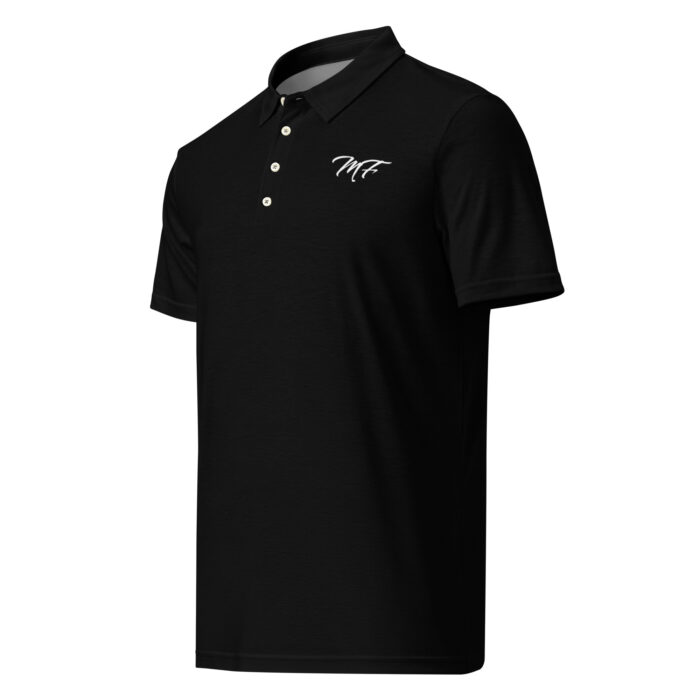 Men’s Black Maximus-Fitness Slim Fit Polo