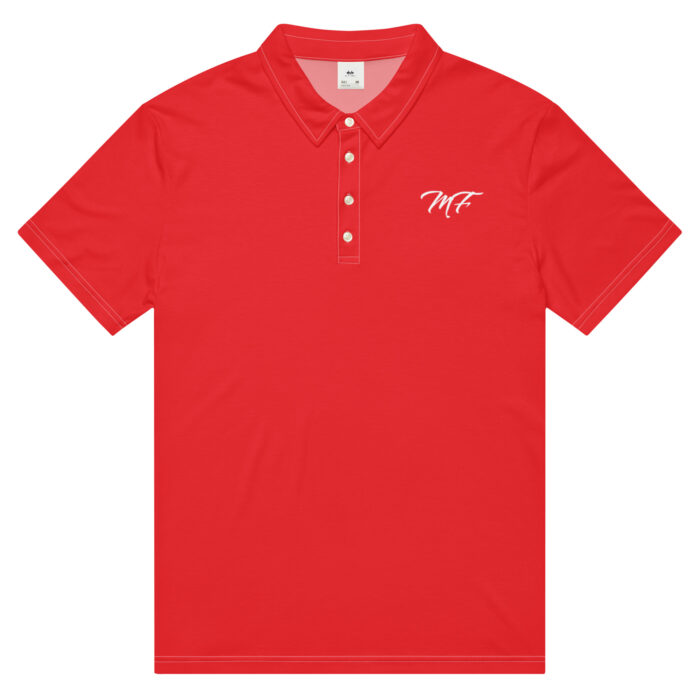 Men’s Red Maximus-Fitness Slim Fit Polo