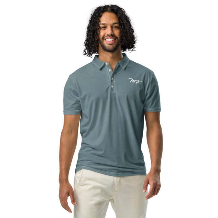 Men’s Gothic Blue Maximus-Fitness Slim Fit Polo