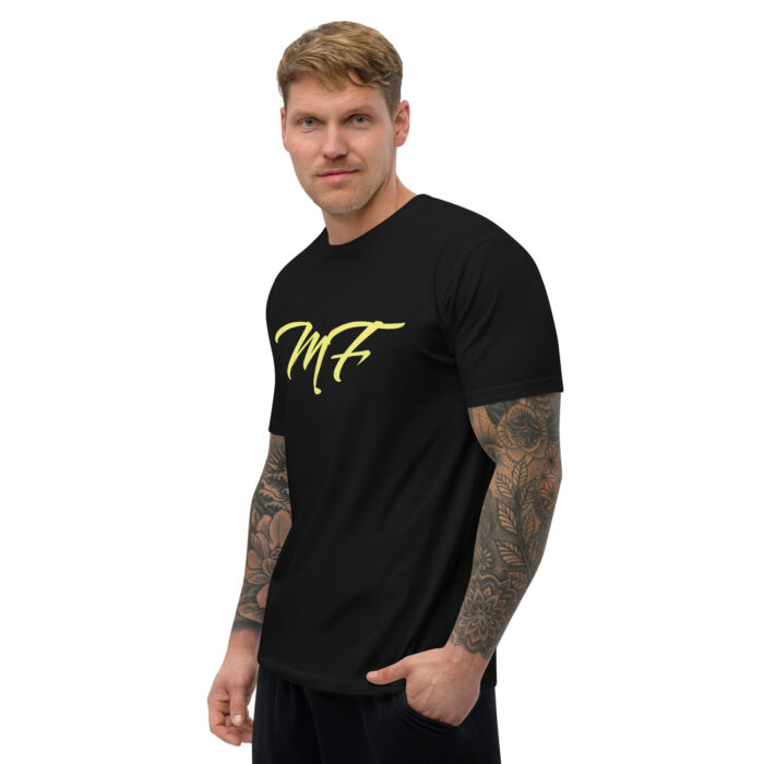Black Yellow MF Fitted Short Sleeve T-shirt