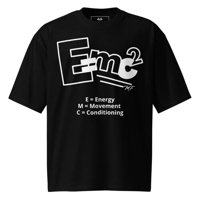 Black Maximus Equation Oversized Heavyweight T-Shirt