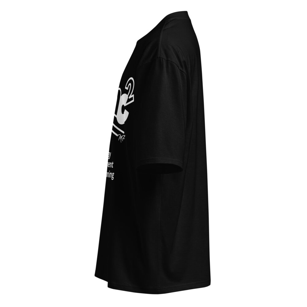 Black Maximus Equation Oversized Heavyweight T-Shirt - Image 4