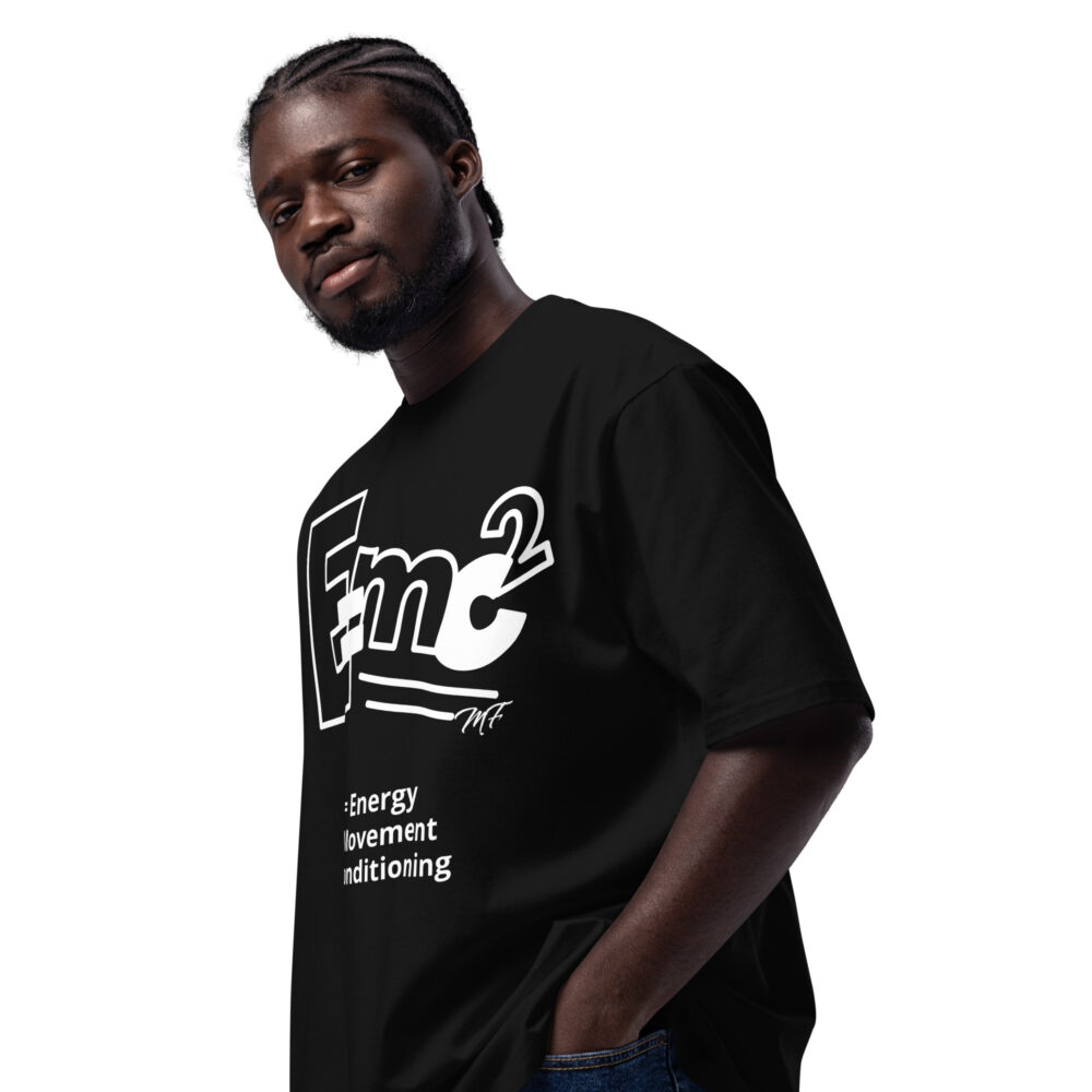 Black Maximus Equation Oversized Heavyweight T-Shirt - Image 2