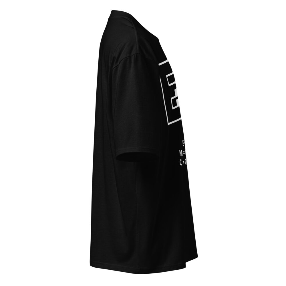 Black Maximus Equation Oversized Heavyweight T-Shirt - Image 5