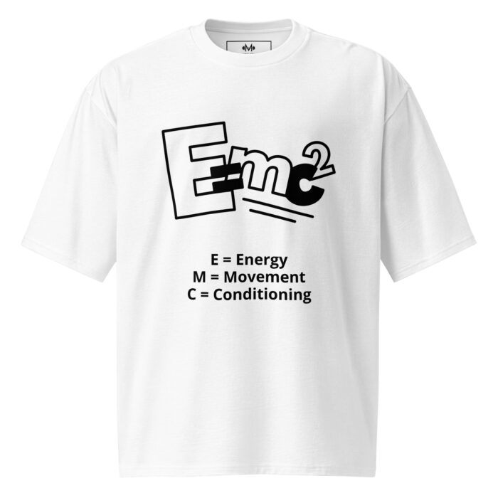 White Maximus Equation Oversized Heavyweight T-Shirt