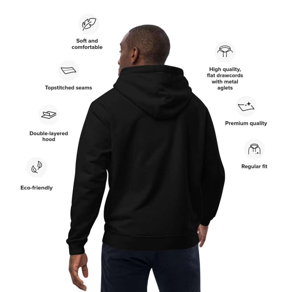 Black Maximus EST 2025 Premium eco hoodie - Image 4